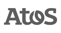 Atos logo with a clean, modern design spelling out the company name