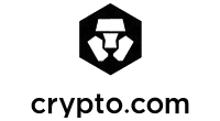 Crypto.com logo featuring a geometric lion's head icon with the text 'crypto.com' below