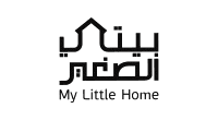 My Little Home logo with a house-shaped icon and the company name written in Arabic and English